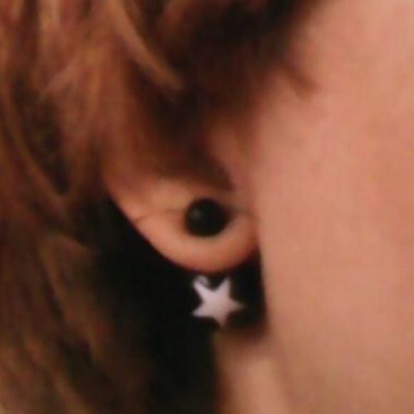 Star Double Sided Earrings - Picture 3 of 3